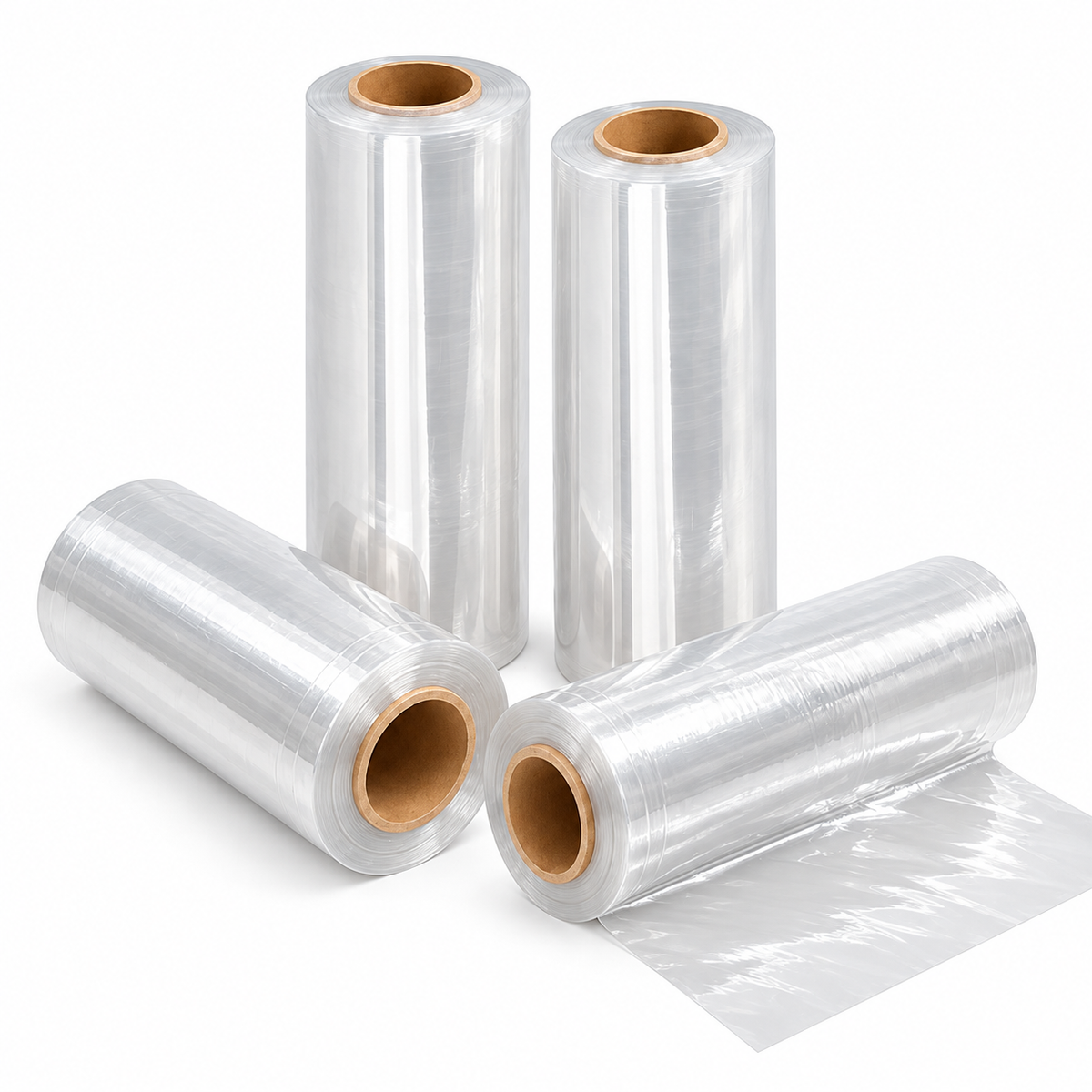 Pack 4 Rollo Alusa Film 5k Transparente Film Embalaje Industrial 5kilos