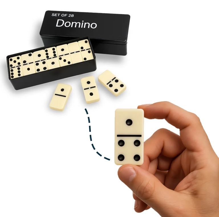 Domino Familiar Juegos De Mesa Juego Domino 28 Piezas 9mm