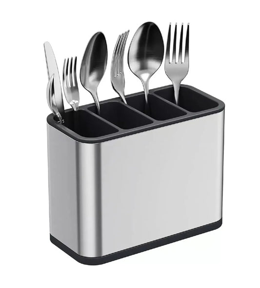 Escurridor De Cubiertos 4 Compartimentos Acero Inoxidable