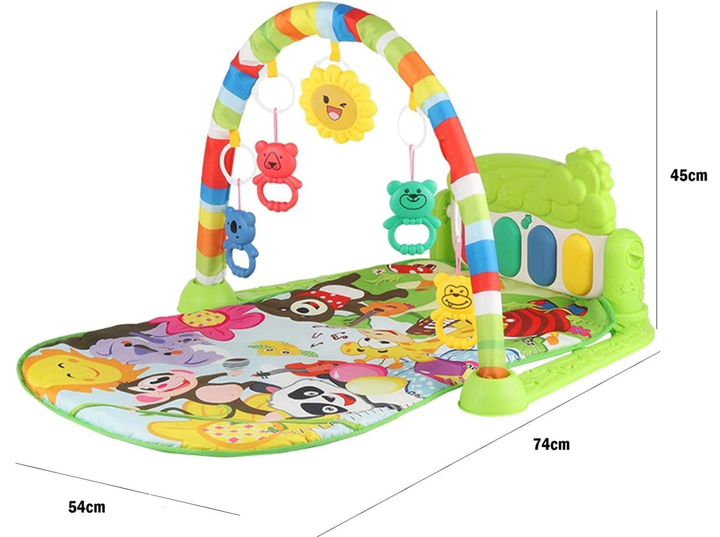 Gimnasio Para Bebé Con Accesorios Musical Alfombra Didactica