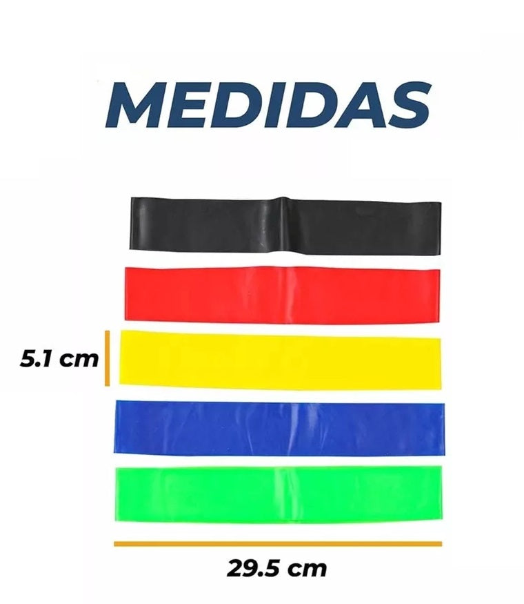 Ligas Ejercicio Elasticos Ejercicio Set Bandas Elasticas X5