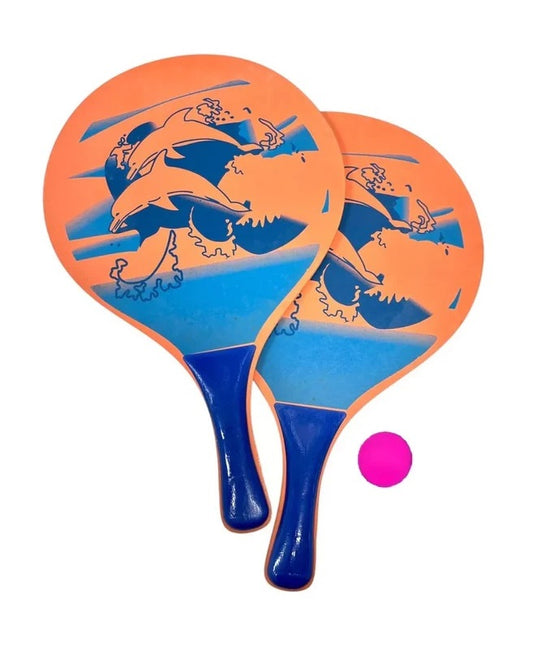 Set Paletas De Playa Paletas Madera Paletas De Playa +pelota