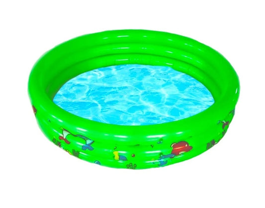 Piscina Inflable Plástico 3 Anillos Piscina Redonda 100x35cm
