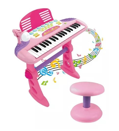 Piano Musical Infantil Teclado Musical 37teclas Soporte