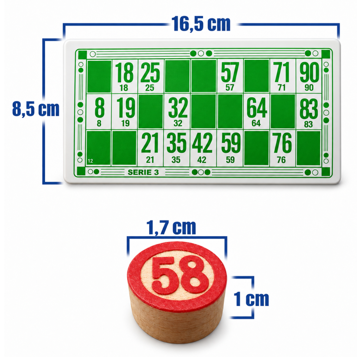 Bingo Clasico De Madera Loto Bolsa Juego De Loteria Numeros