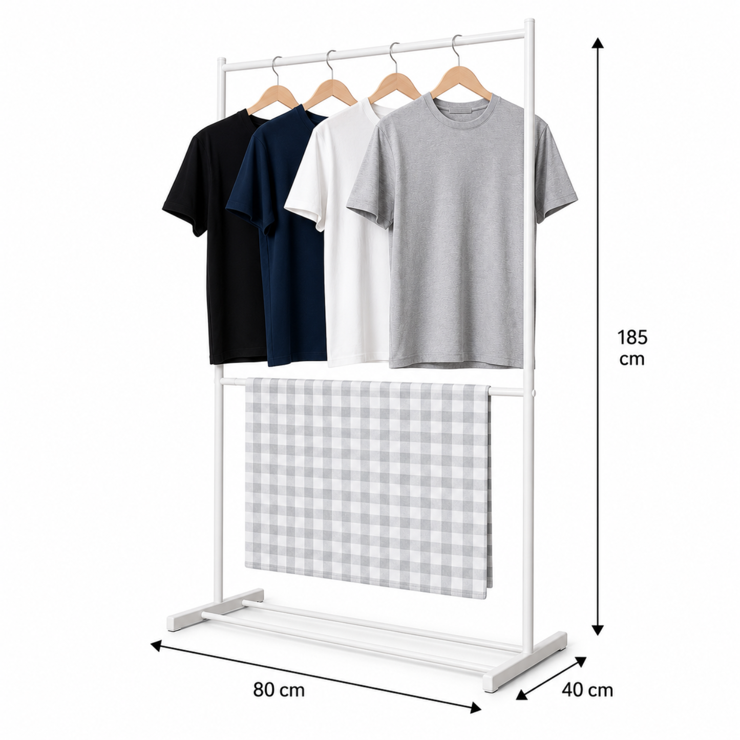 Perchero Organizador Colgador Percha Exhibidor Ropa Metal