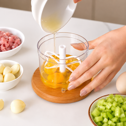 Procesador Multifuncional Alimentos Picadora Recargable 500ml