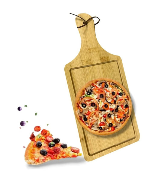 Tabla Madera Tablas Picoteo Plato De Madera Tabla Pizza 35cm