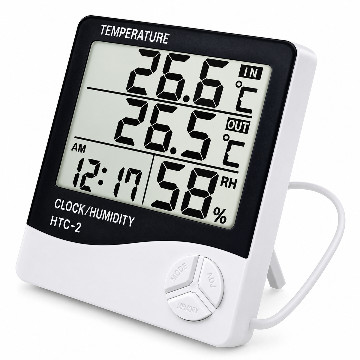 Medidor Temperatura Medidor De Temperatura Reloj Alarma Htc2