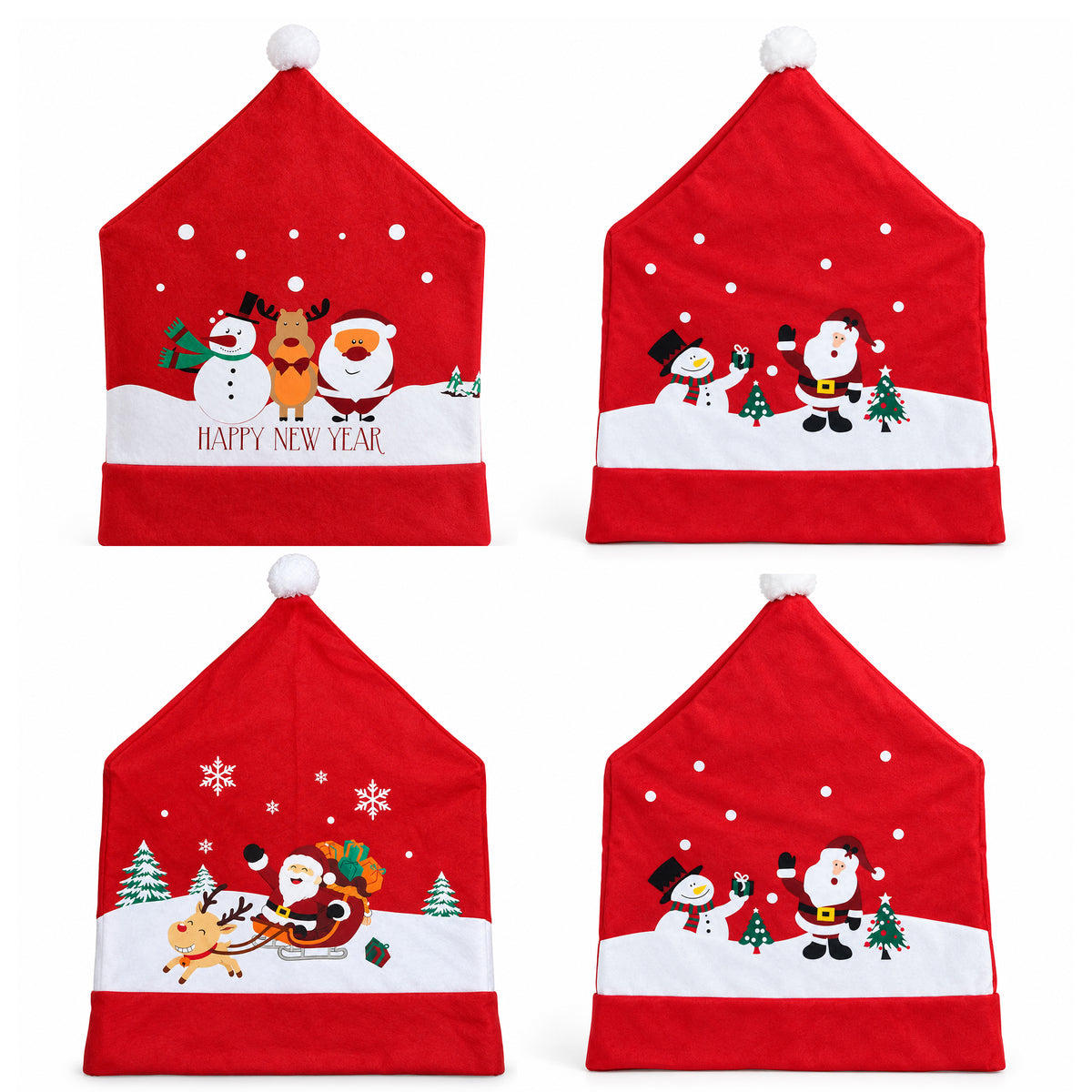 Pack Navidad Decoración Navideña Funda Silla Navidad Fundas Hogar