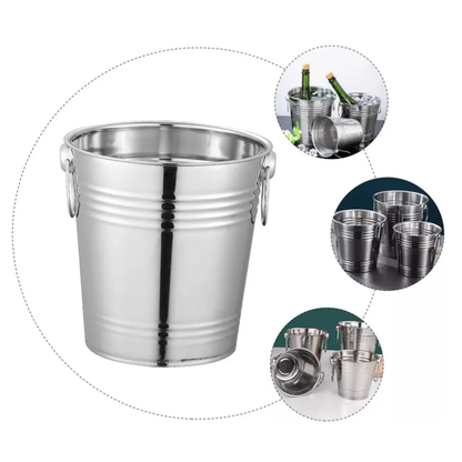 Hielera Cubetera De Acero Para Botella Latas Hielo Bar 13,5cm