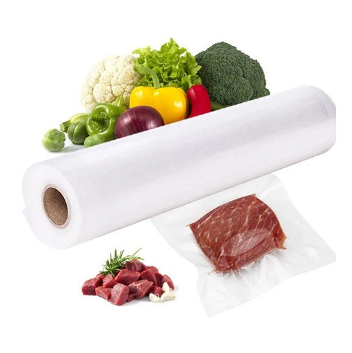 Rollo Bolsas Sellado Al Vacío Sellar Alimentos 28cm X 3mts