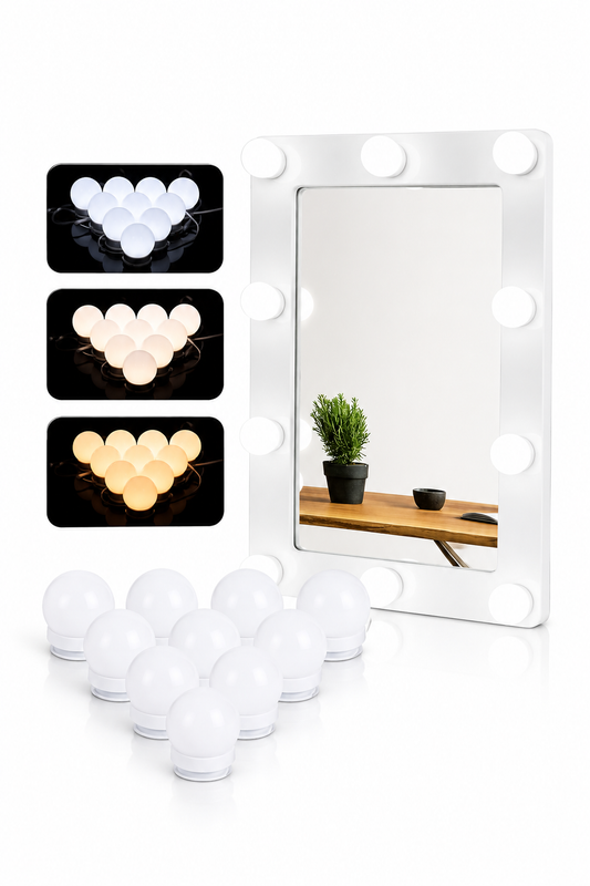 Luces Para Espejo Tocador Maquillaje 10 Led Bombillas