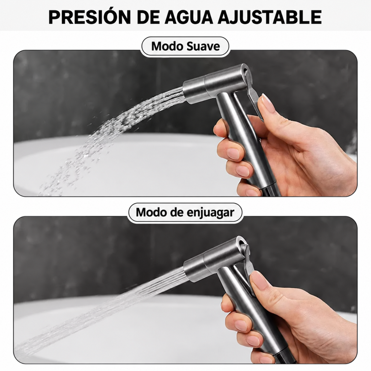 Ducha Bidet Arabe WC Inodoro Acero Inoxidable Con Manguera
