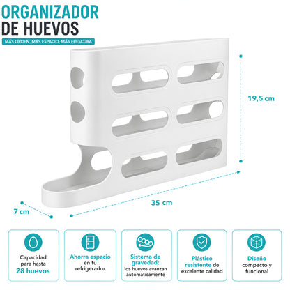 Organizador De Huevos Dispensador De Huevos Porta Huevos 26p