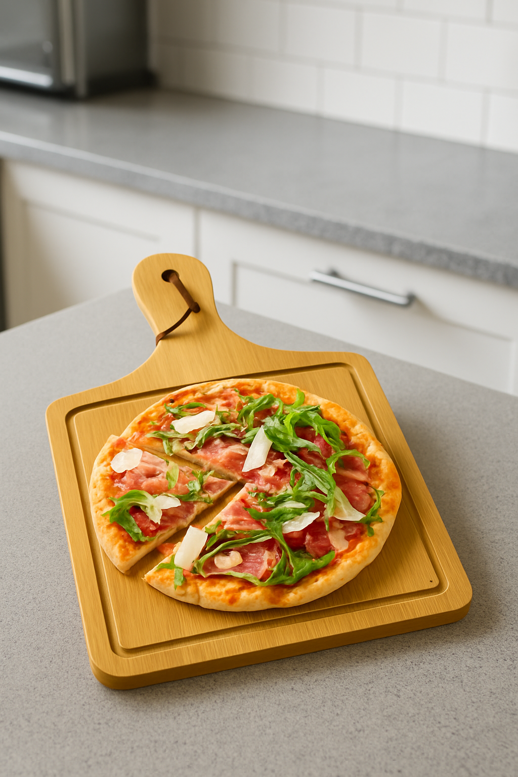 Tabla Madera Tablas Picoteo Plato De Madera Tabla Pizza 40cm