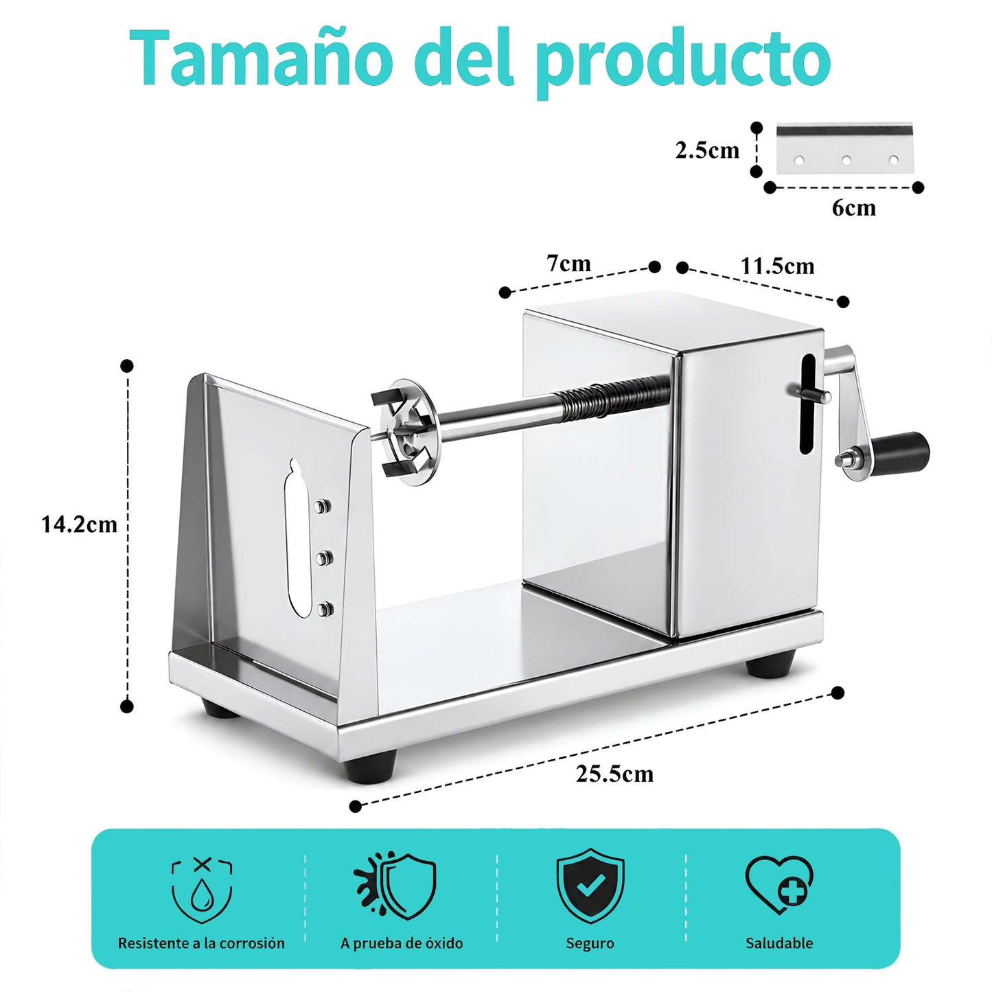 Maquina Cortador De Papa Espiral Cortador De Verduras Papas