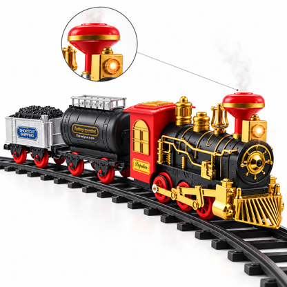 Tren Juguete Juguetes Tren Electrico Humo Para Navidad 9pcs