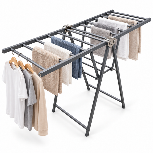 Tendedero Colgador De Ropa Plegable Ajustable Acero Inox