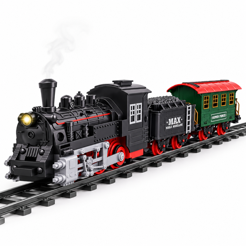 Tren Juguete Juguetes Tren Electrico Humo Para Navidad 16pcs