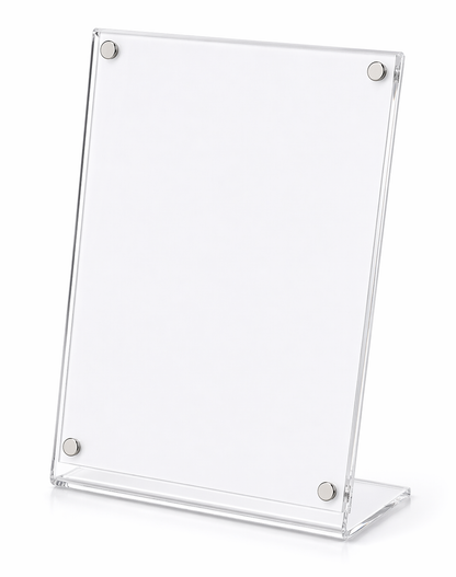 Porta Folleto Menu Flayer Fotos Soporte Iman Acrilico 15x10cm