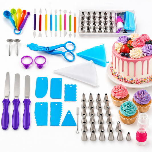 Kit Reposteria 56 Pcs Decoracion Tortas Cupcakes Pasteleria