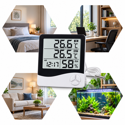 Medidor Temperatura Medidor De Temperatura Reloj Alarma Htc2