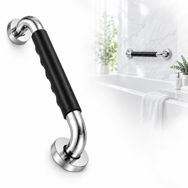 Barra Seguridad Para Baño Manilla Agarradera Acero 30cm