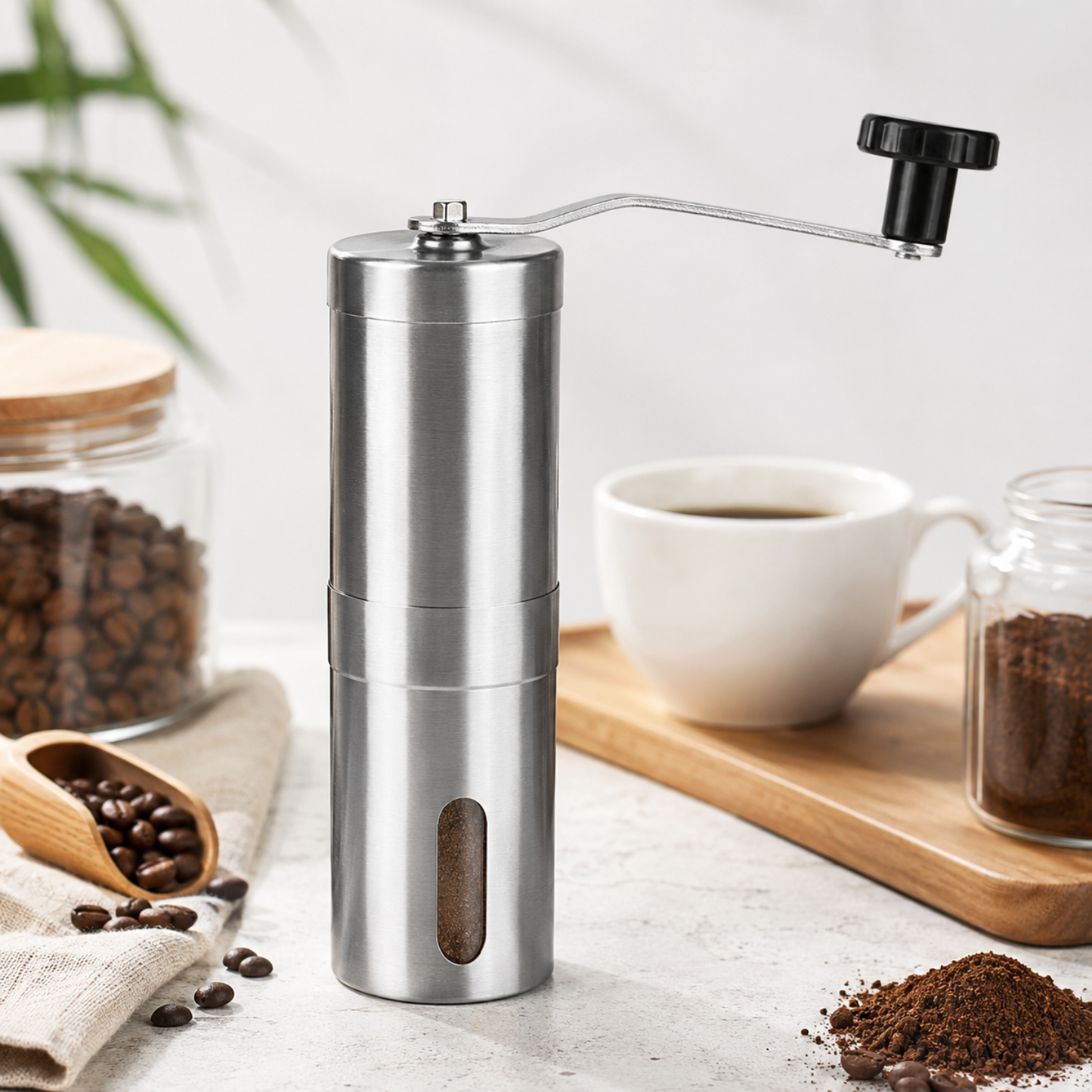 Molinillo Manual Moledor De Cafe Triturador Acero 100ml