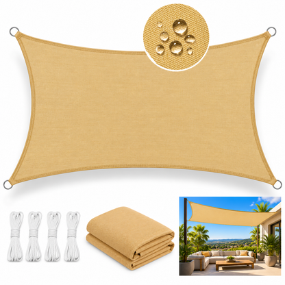 Toldo Rectangular Vela Sombreadora Toldo Respirable 4x3mt