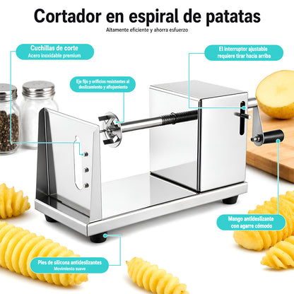 Maquina Cortador De Papa Espiral Cortador De Verduras Papas
