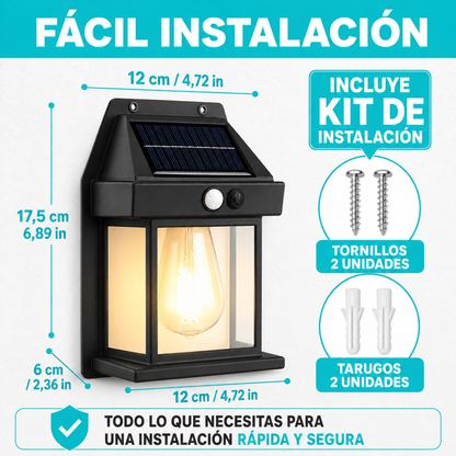 Faroles Solares Exteriores Focos Led Terraza Farol Exterior Negro