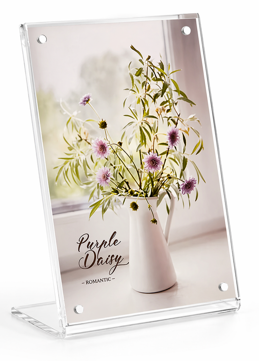 Porta Folleto Menu Flayer Fotos Soporte Iman Acrilico 21x15cm