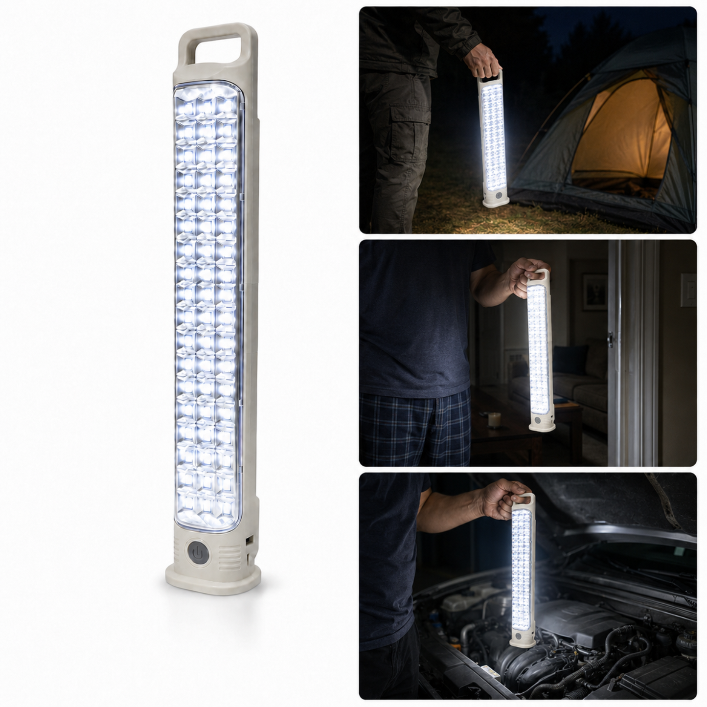 Lamparas De Emergencia Recargables Foco De Emergencia 60led