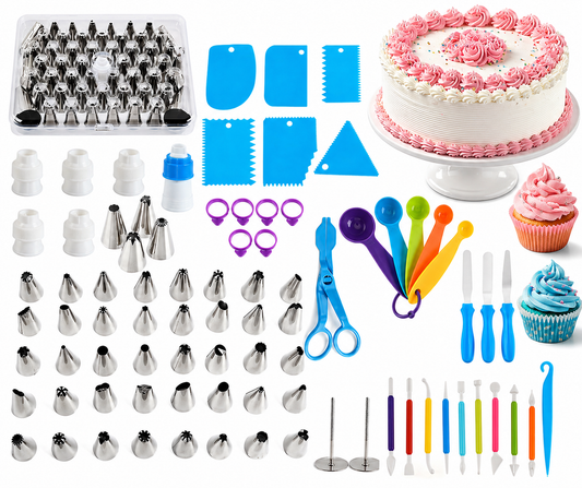 Set Kit De Decoración De Tortas Y Cupcakes Reposteria 90 Pcs