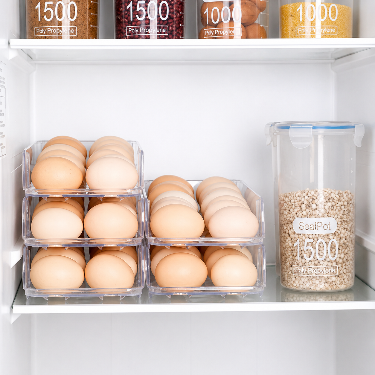 Organizador De Huevos Para 28 Huevos Refrigerador 2 niveles