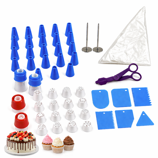 Set Kit De Decoración De Tortas Y Cupcakes Reposteria 65 Pcs