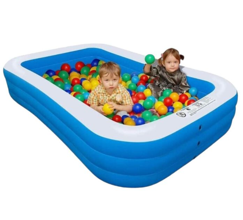 Piscina Inflable Plástico 3 Anillos Piscina Redonda 210*140