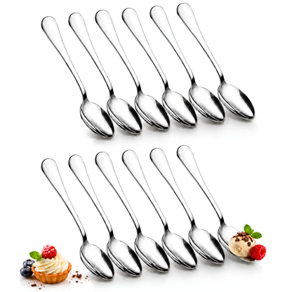 X12 Cucharas De Postre Acero Inoxidable Cuchara Te Cafe 15cm