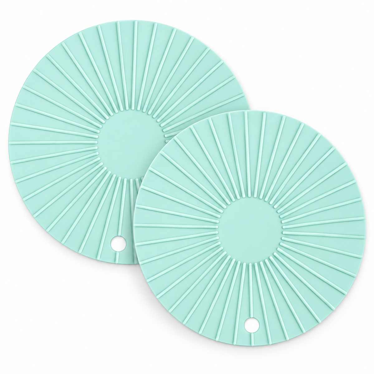 Pack 2 Soporte Almohadilla Redonda De Silicona Para Ollas Calientes