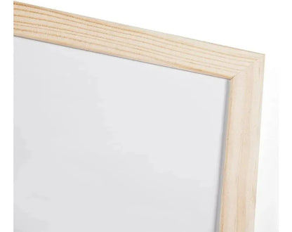 Pizarra Blanca Acrilica Pizarra Con Marco De Madera 70x50cm