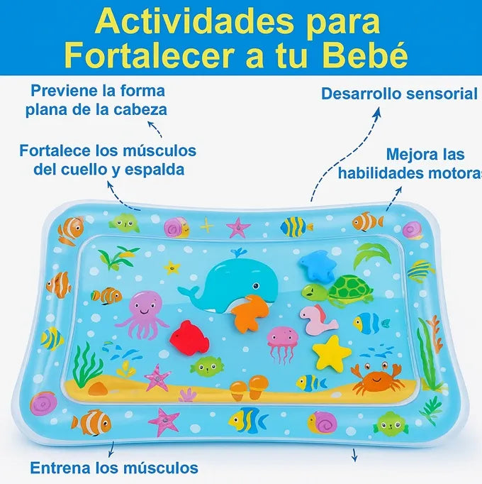 Alfombra Sensorial De Agua Piscina De Agua Inflable Bebe