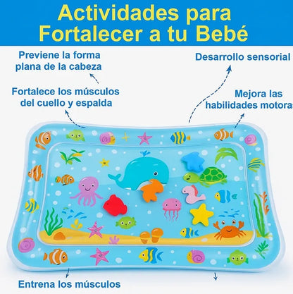 Alfombra Sensorial De Agua Piscina De Agua Inflable Bebe