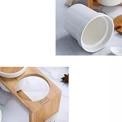 Set X3 Recipientes Condimentero Cocina Contenedores Ceramica