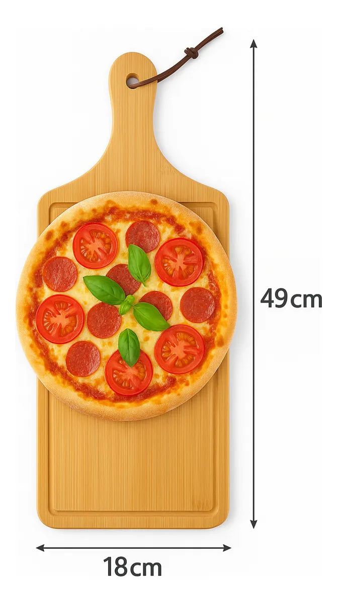 Tabla Madera Tablas Picoteo Plato De Madera Tabla Pizza 49cm