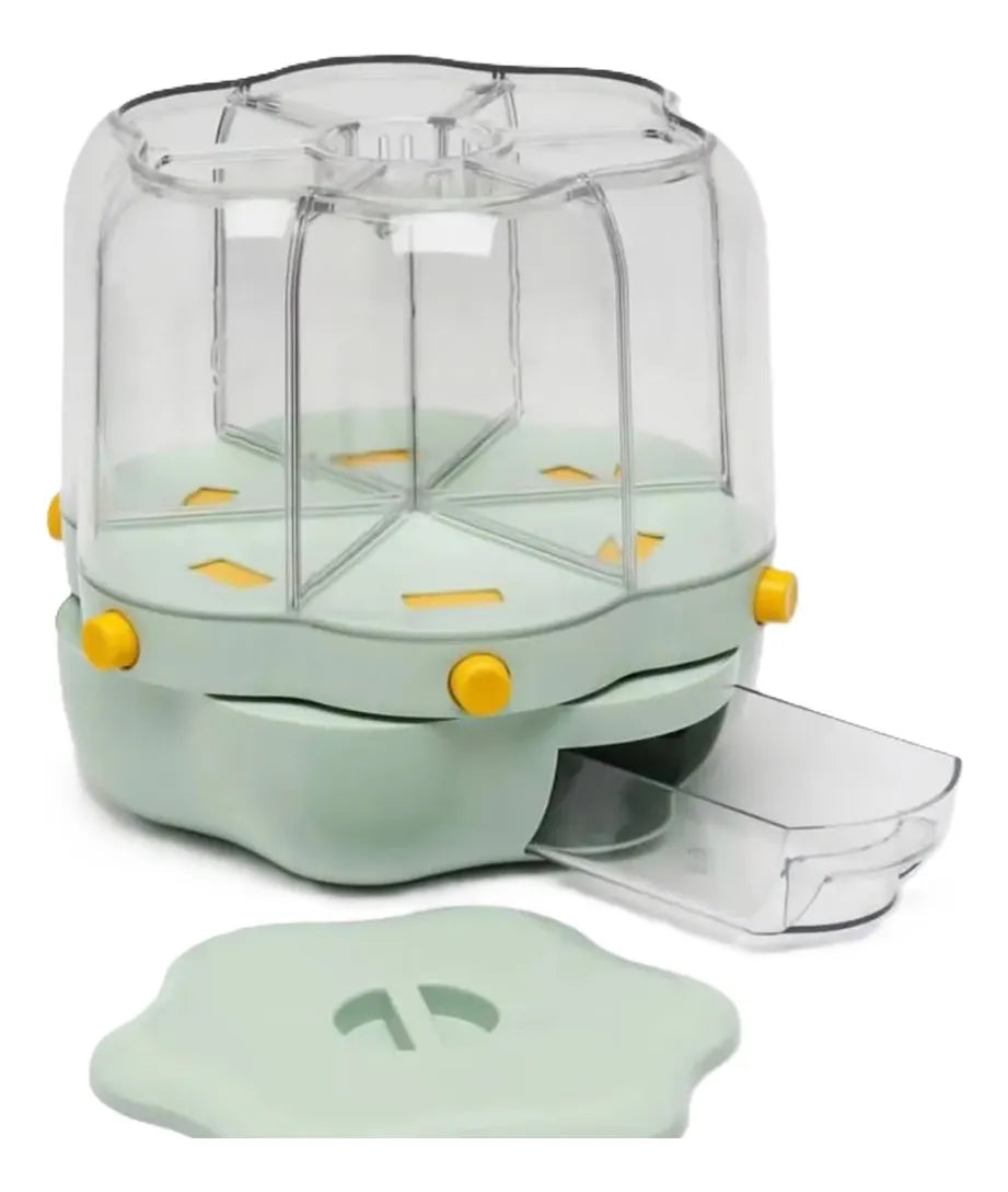 Dispensador De Granos Cereal Giratorio 6 Divisiones 360°