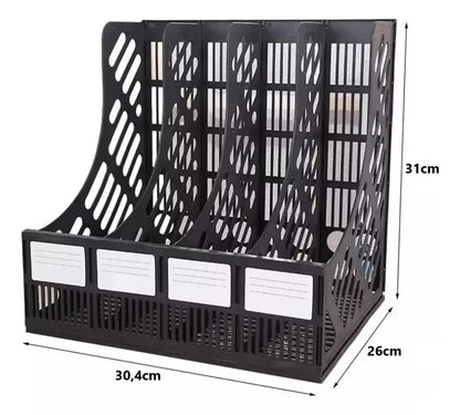 Organizador Revistero Archivador Vertical Escritorio 4pts.