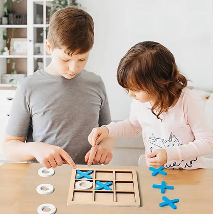 Juego De Mesa Triki Tric Tac Juego De Mesa Gato Madera 22.5cm