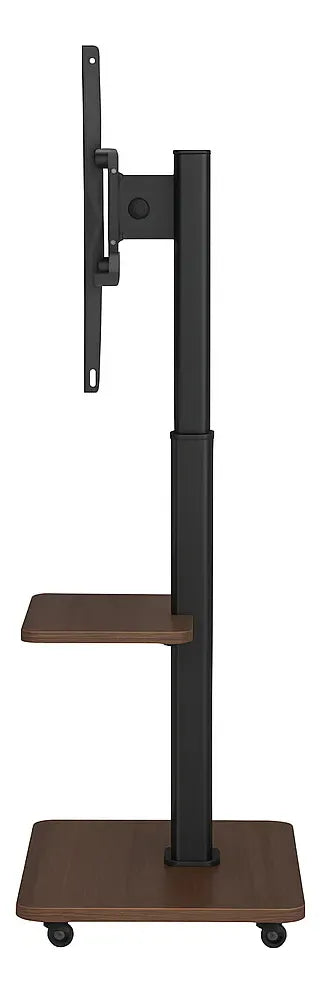 Soporte Tv Rack C/ruedas Movil Con Repisa Madera 32-65 Tv