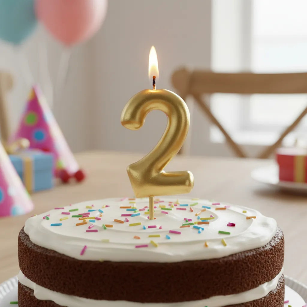 Velas De Cumpleaños Vela Numero O Signo Interrogacion Torta